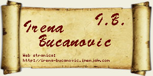Irena Bučanović vizit kartica